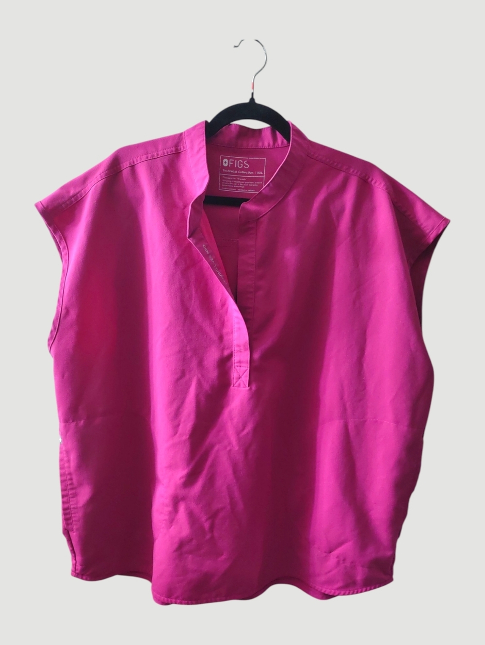 Figs Raspberry Sorbet Rafaela Scrub Top - Picture 2 of 4